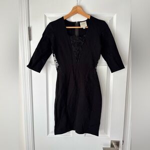 Mason by Michelle Mason lace-paneled mini dress size P
